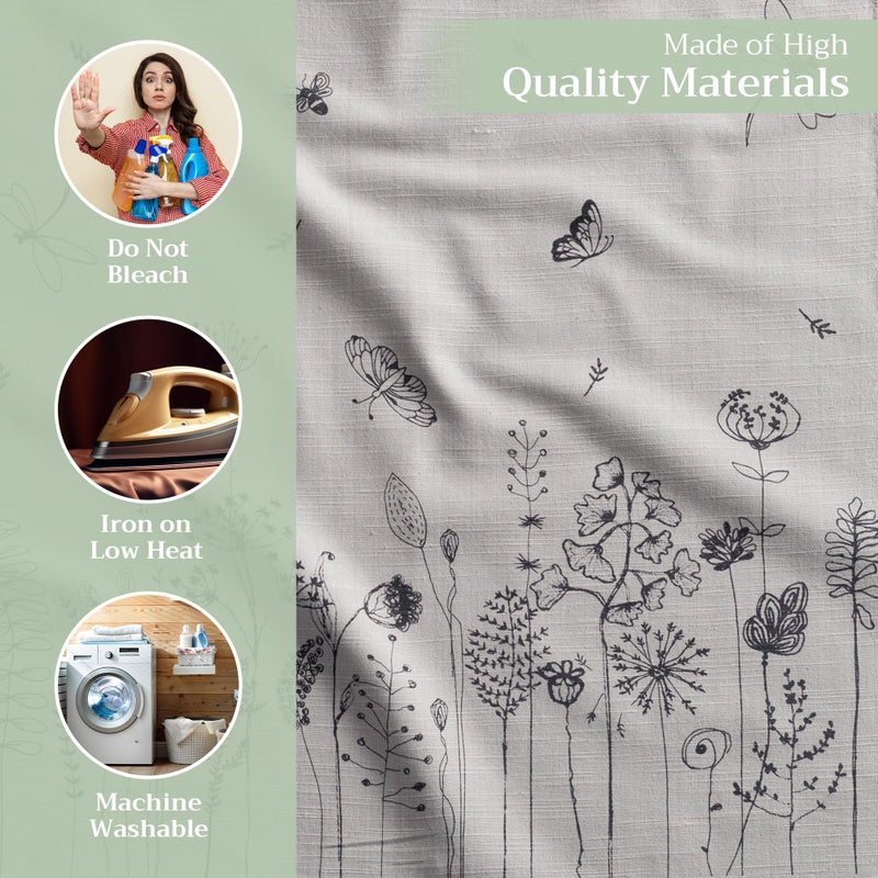 Maison d' Hermine Cloth Napkins Set of 4 100% Cotton Everyday Reusable Square Napkins Cloth Washable, Dinner, Party, Wedding, Restaurant, Spring/Summer (Flore, 20" x 20") - Image 3